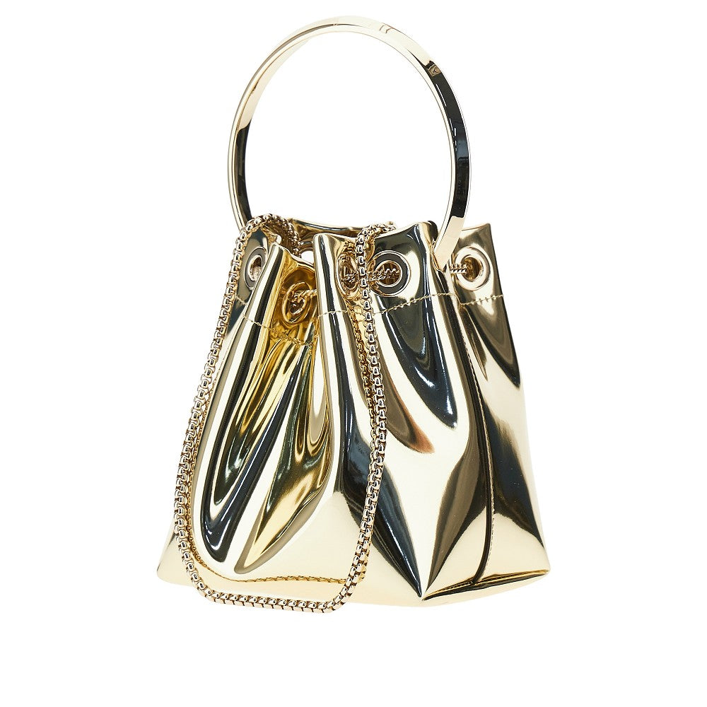 JIMMY CHOO OS bon bon bag in mirrored leather
