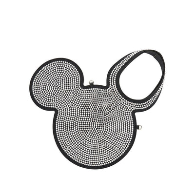 mini mickey tote bag with rhinestone