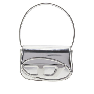 mirrored leather 1dr shoulder bag