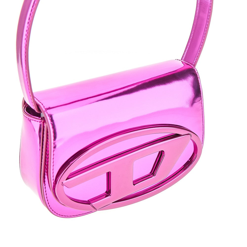 DIESEL OS mirrored leather 1dr shoulder bag