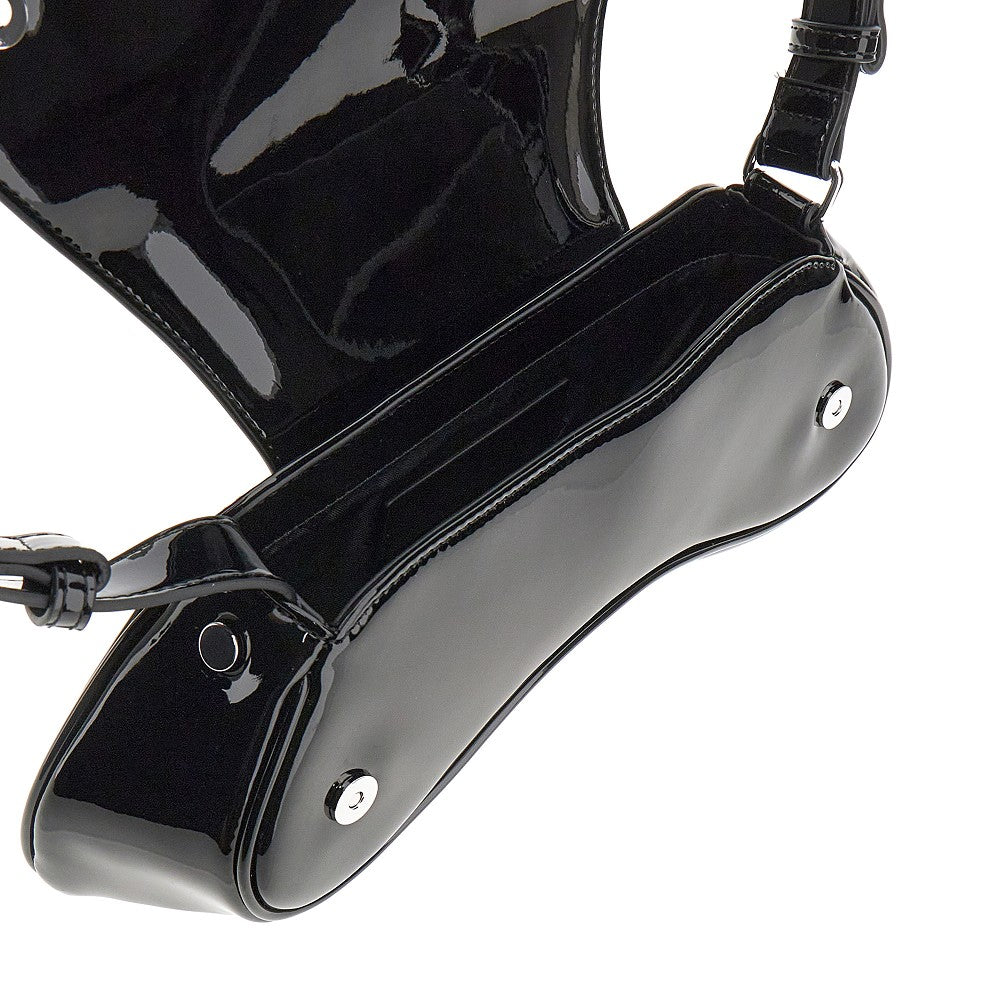 DIESEL OS glossy faux leather play bag