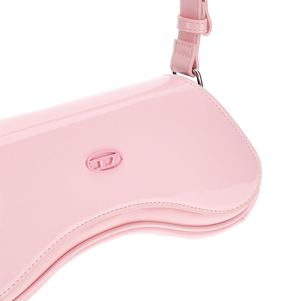 DIESEL OS glossy faux leather play bag