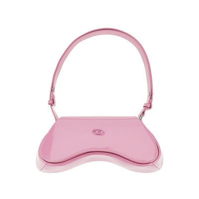 glossy faux leather play bag