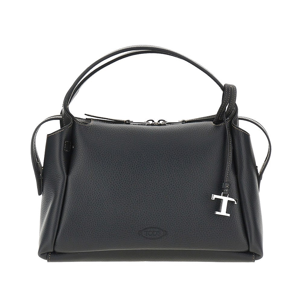 TODS OS grained leather small bowling bag