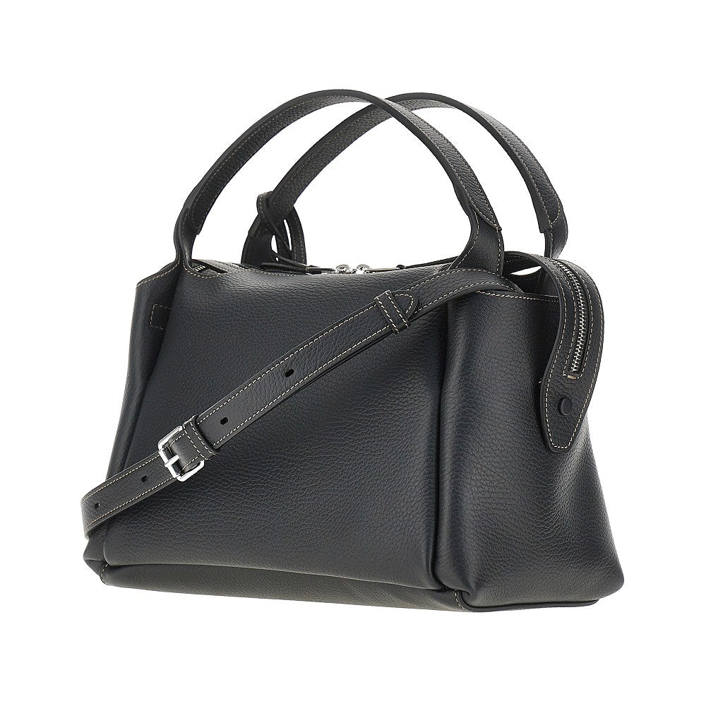 TODS OS grained leather small bowling bag