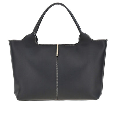 leather medium-small shopping bag