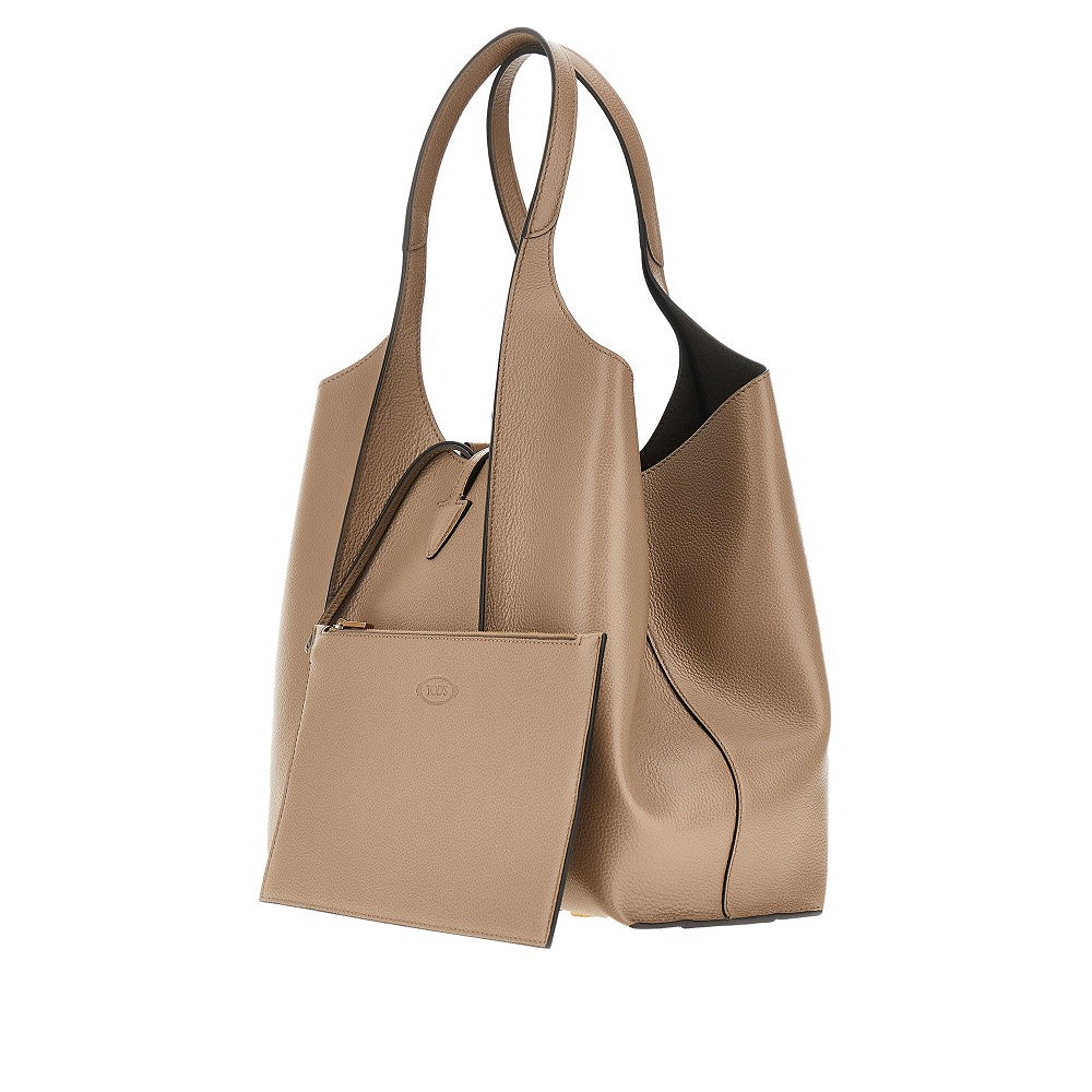 TODS OS leather medium t timeless shopping bag