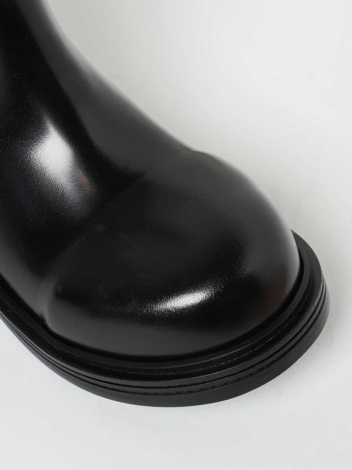 bottega veneta fireman brushed leather ankle boots