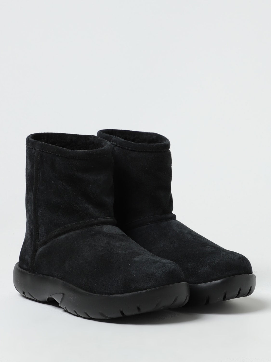 bottega veneta snap ankle boots in suede