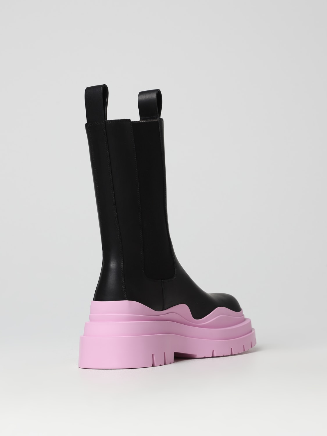 bottega veneta tire leather boots
