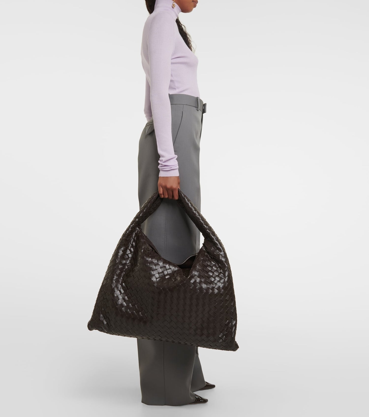 Hop Large Leather Shoulder Bag