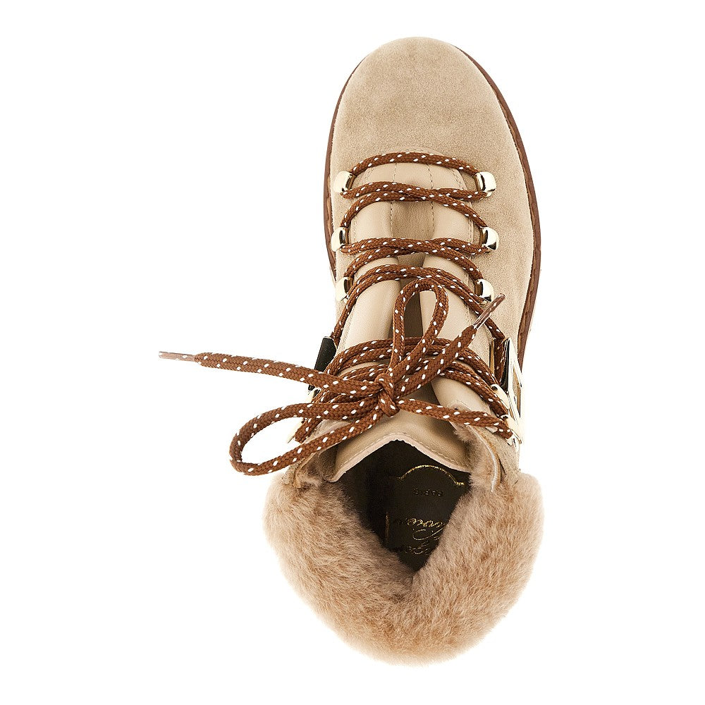 ROGER VIVIER 36 viv rangers truck suede leather boots