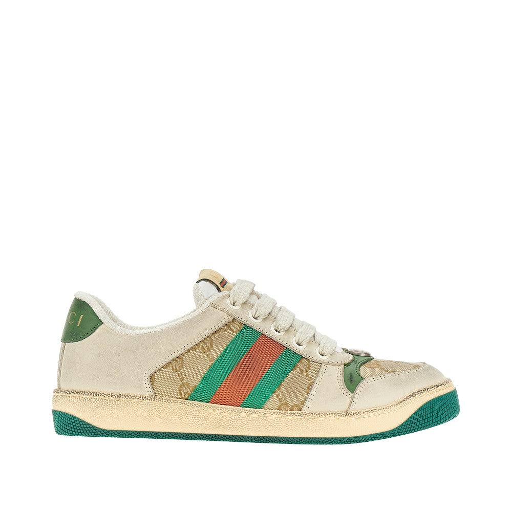 GUCCI 36 used-effect screener sneakers