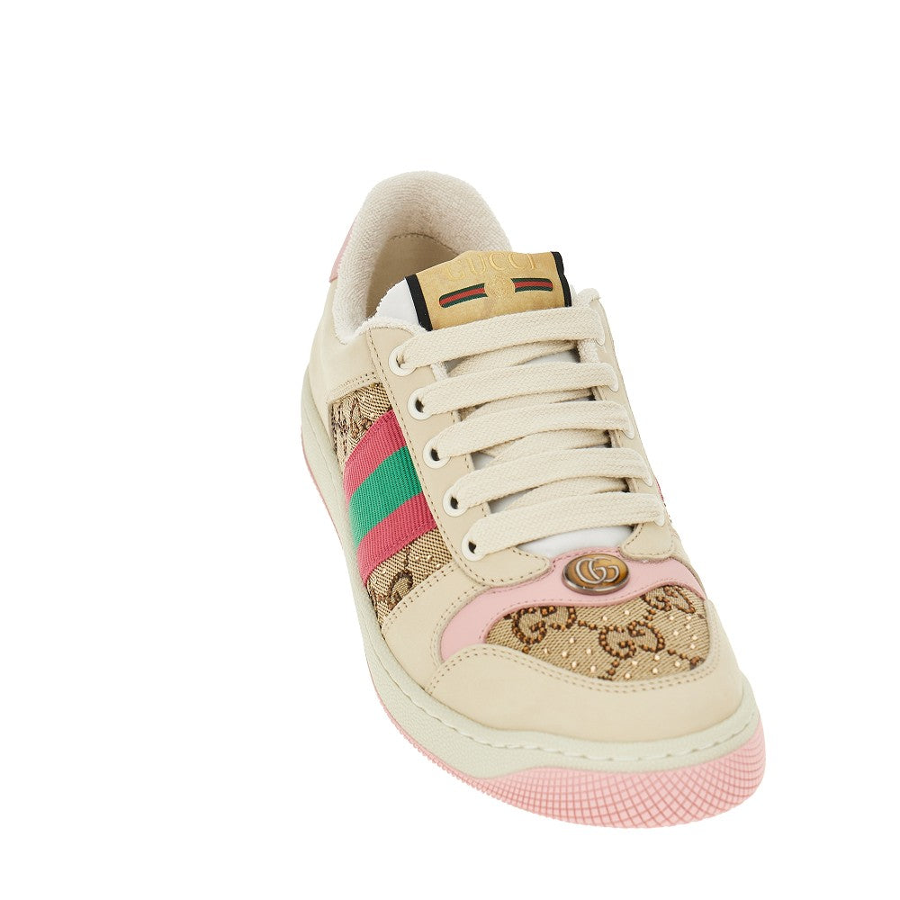 GUCCI 36 screener sneakers with gg crystals