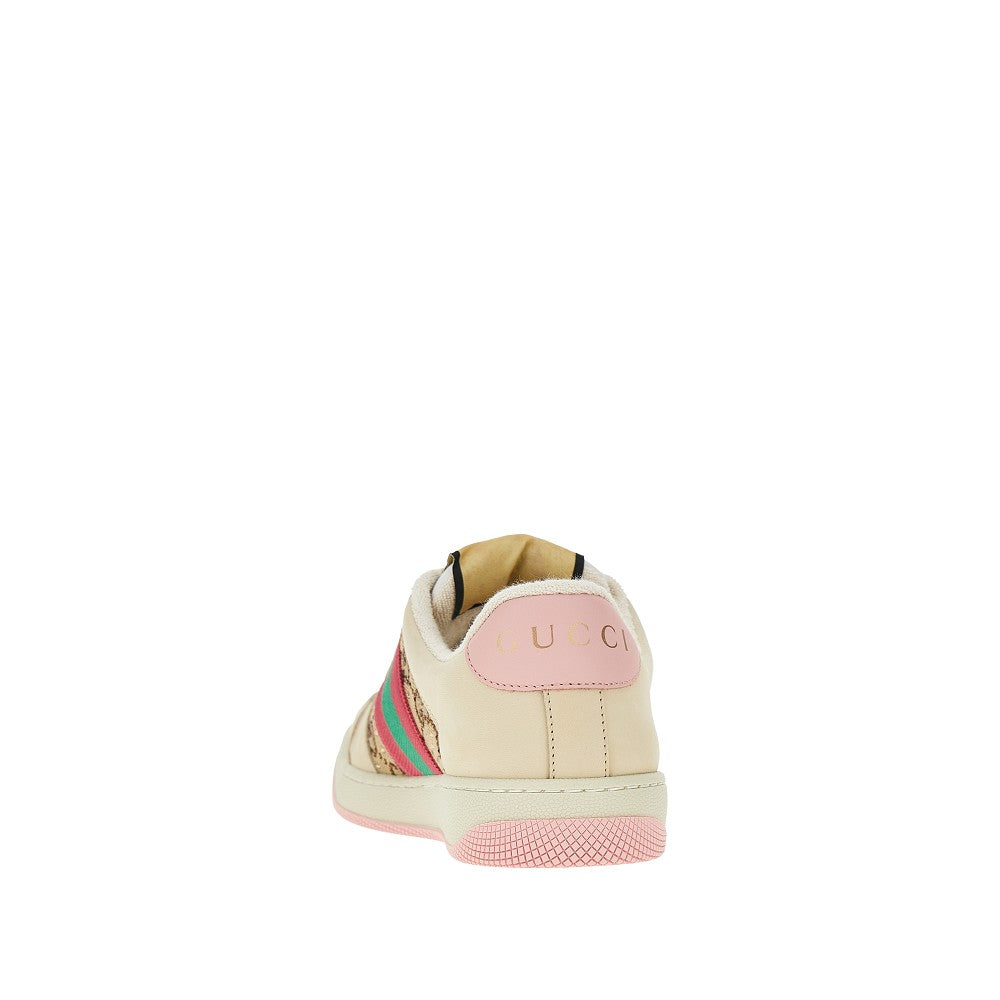 GUCCI 36 screener sneakers with gg crystals