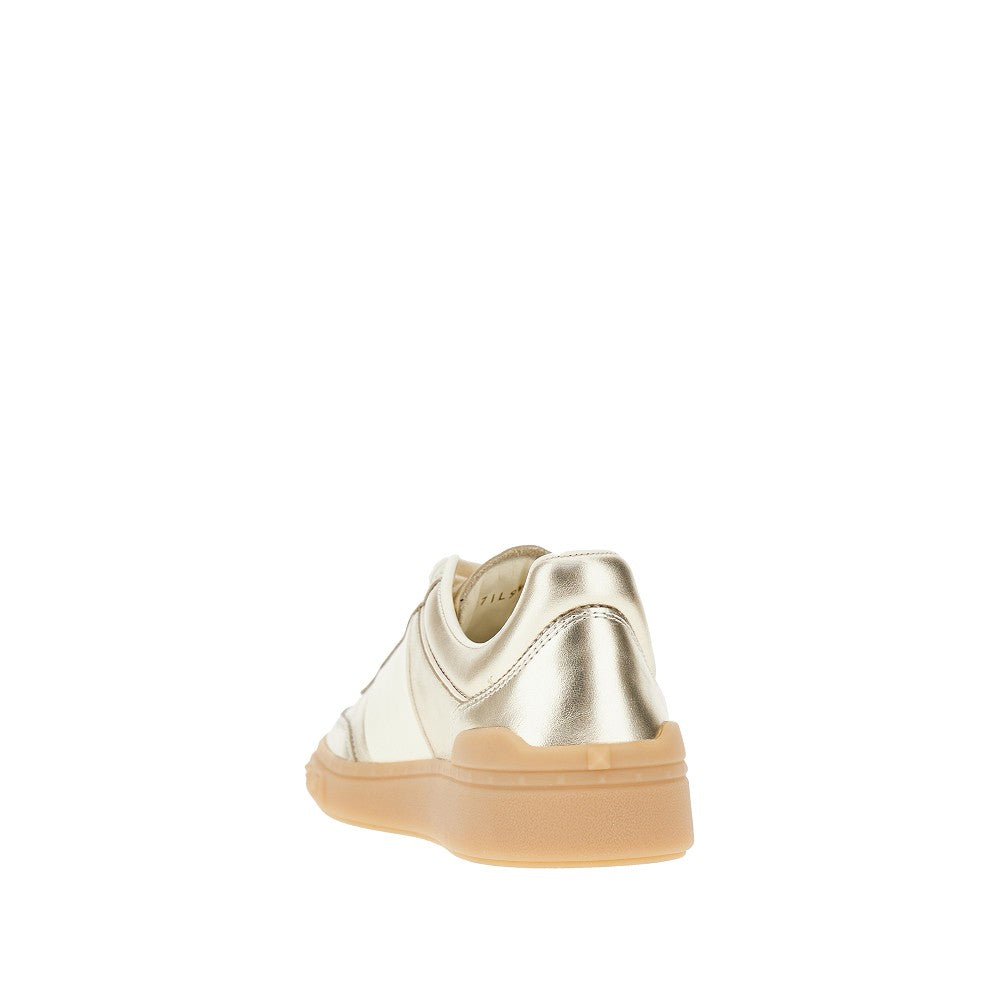 VALENTINO GARAVANI 38 upvillage metallic leather sneakers