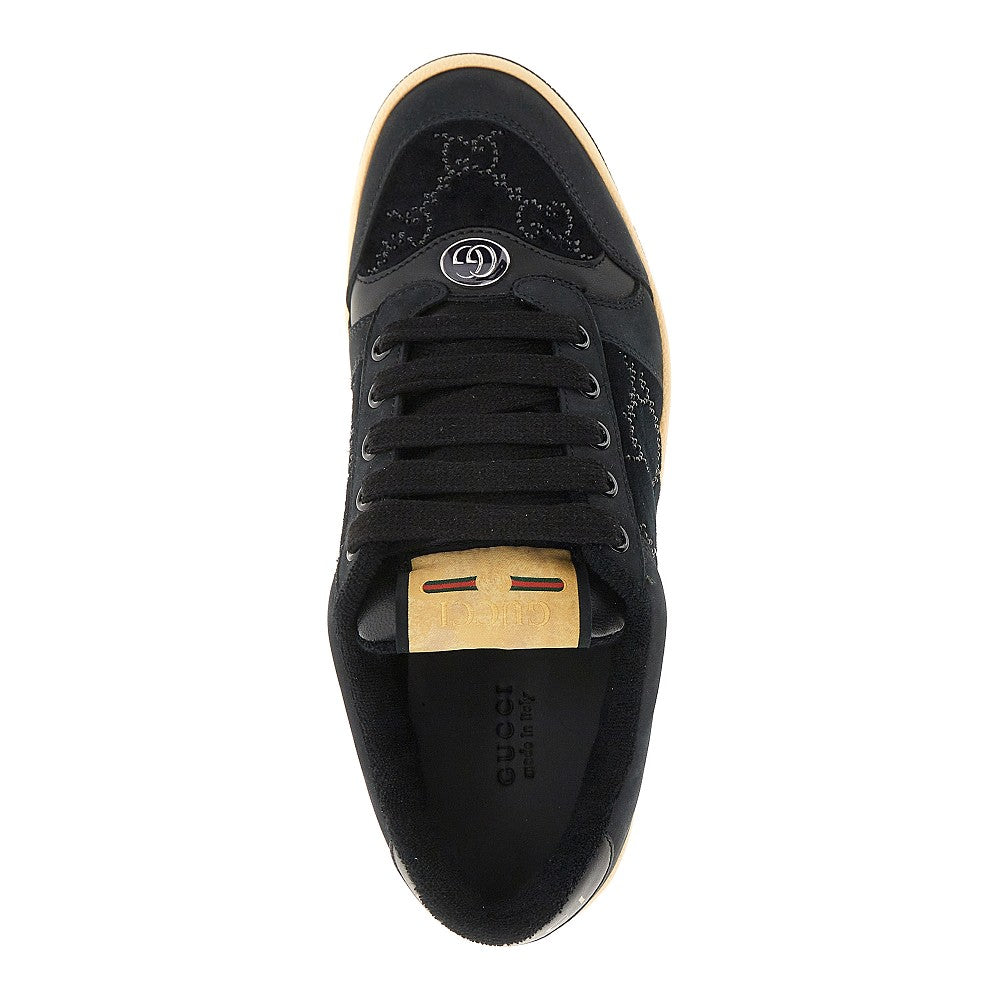 GUCCI 38 strass-embellished screener sneakers