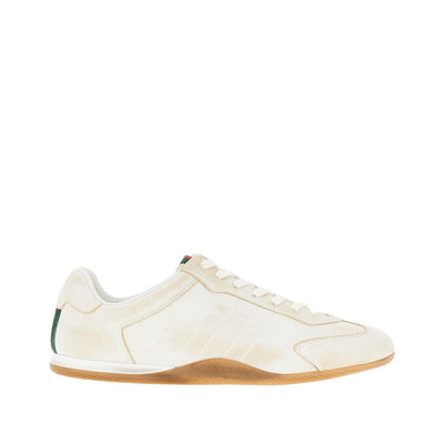 gucci shift leather sneakers