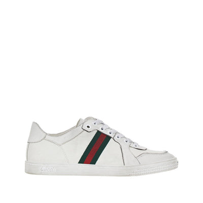 stretch leather sneakers