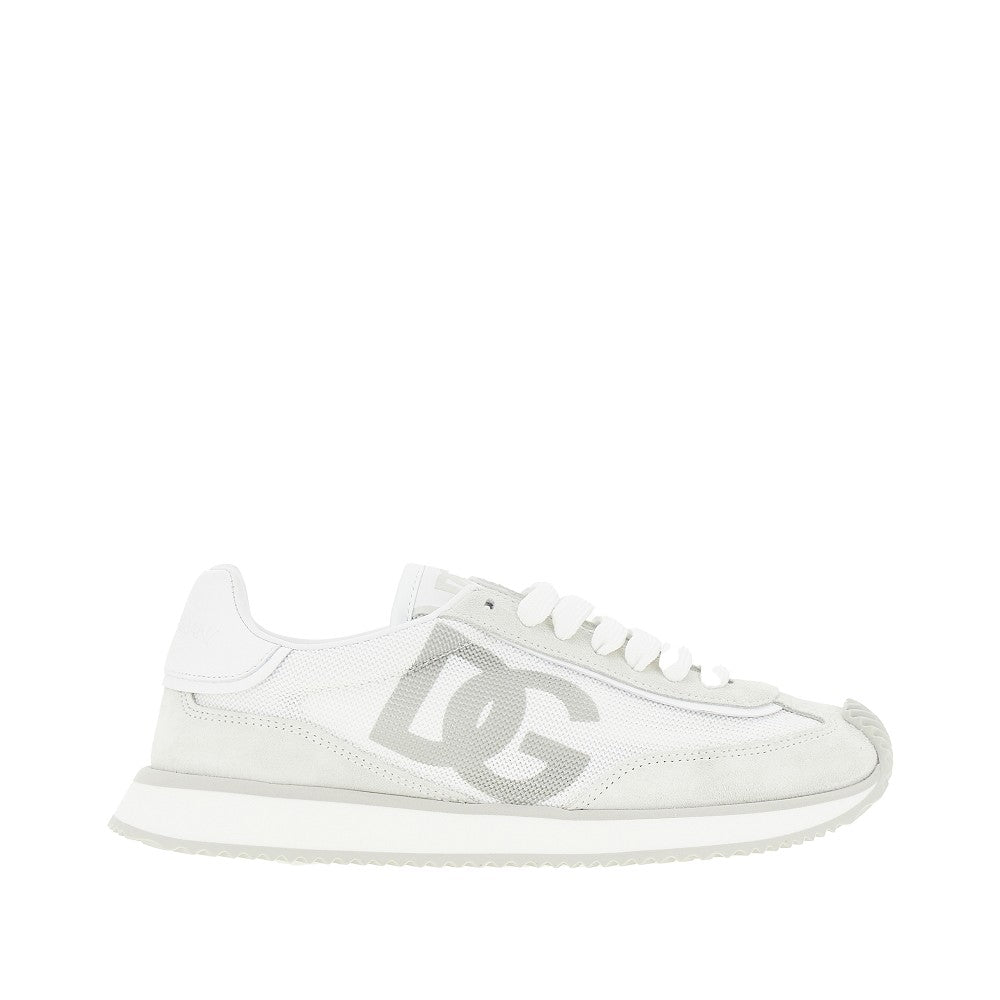 DOLCE&GABBANA 36 dg cushion mesh and leather sneakers