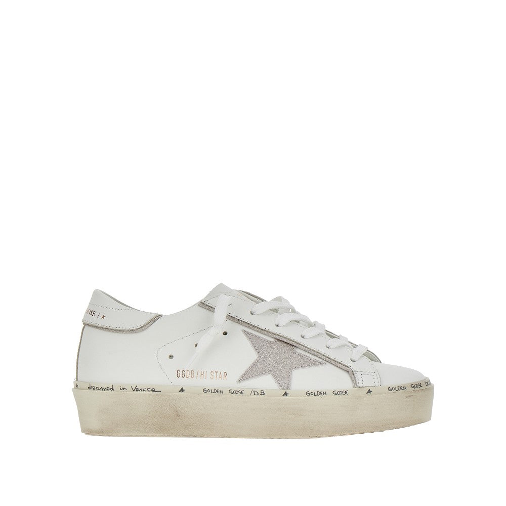 GOLDEN GOOSE 36 leather hi star sneakers