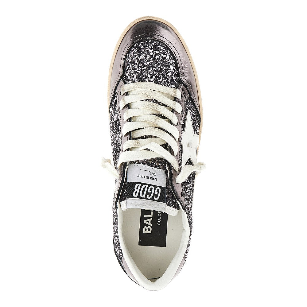 GOLDEN GOOSE 36 ballstar glittered sneakers