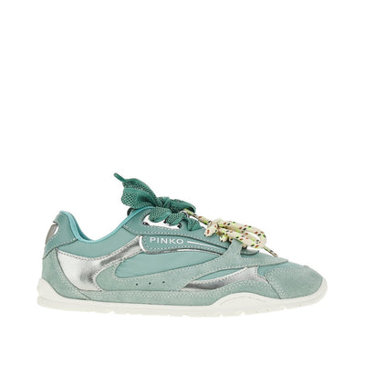 suede leather and nylon sneakers