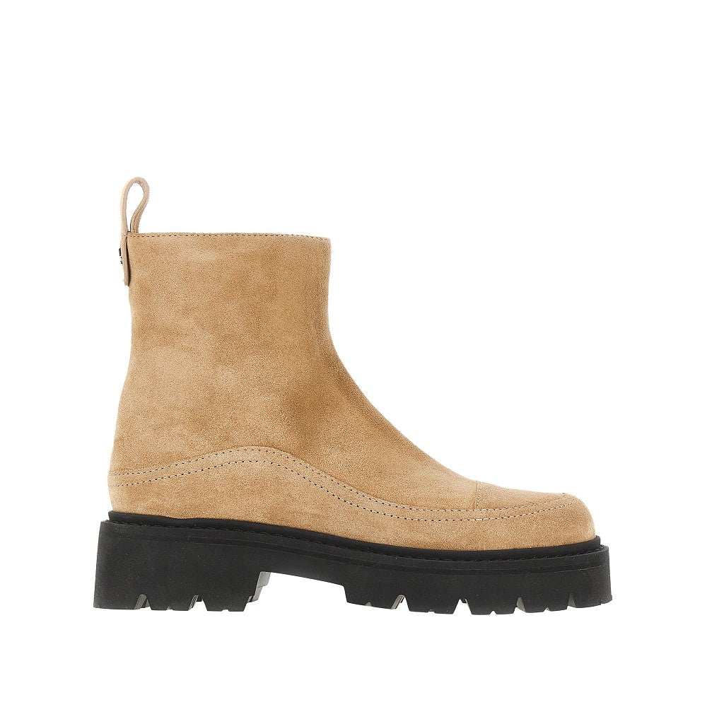 EMPORIO ARMANI 37 suede leather ankle boots