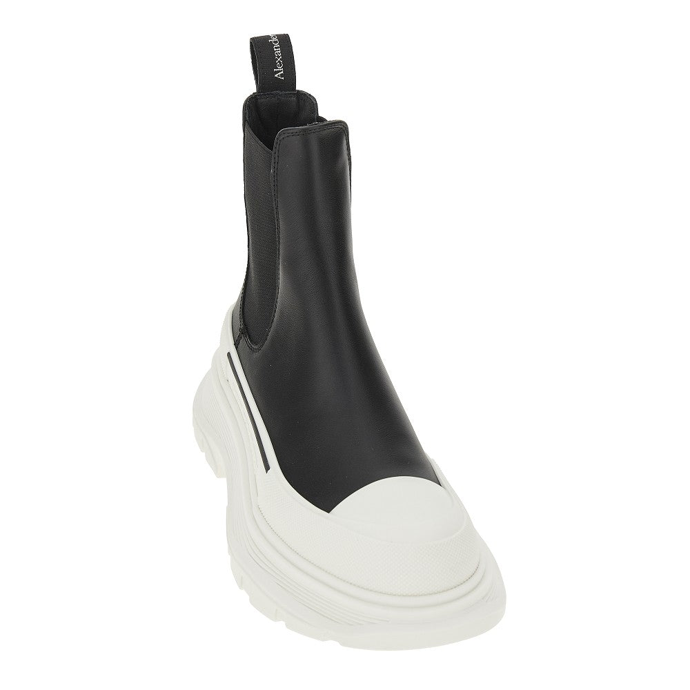 ALEXANDER MCQUEEN 36 leather chelsea slick boots