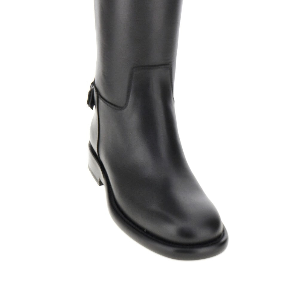 BURBERRY 39 cavalier leather boots