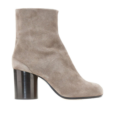 suede leather tabi ankle boots