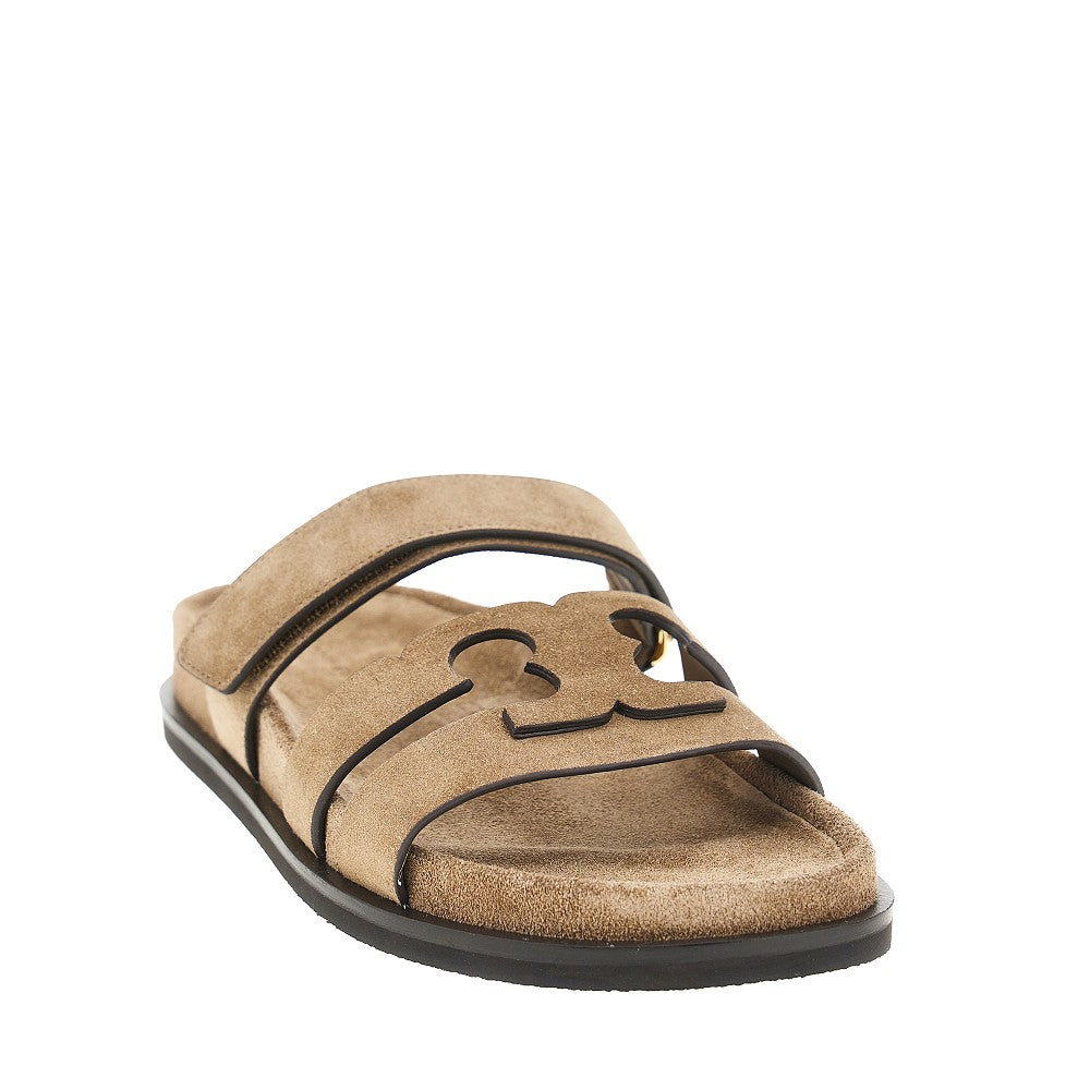 TORY BURCH 6.5 suede leather ines slides