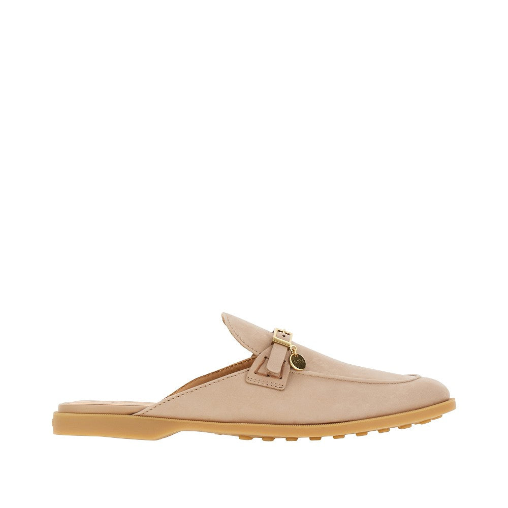 TODS 36 nubuck leather sabot