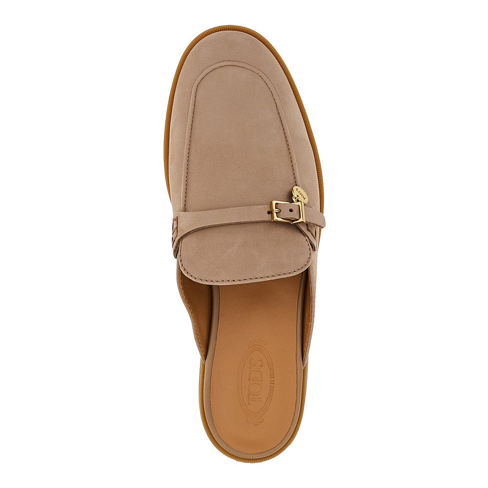 TODS 36 nubuck leather sabot