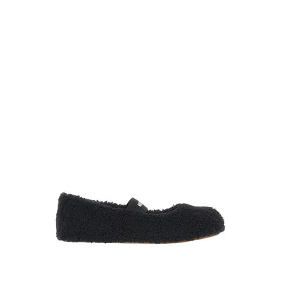 shearling ballet flats