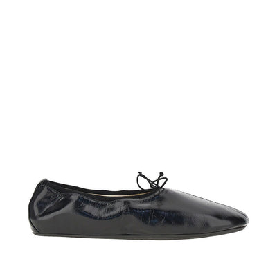 patent leather ballerina flats
