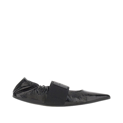 naplack leather crush ballet flats