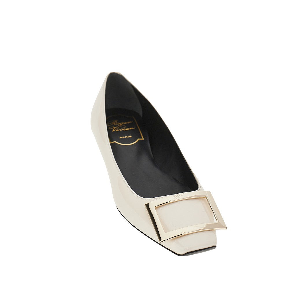 ROGER VIVIER 35+ trompette patent leather ballet flats