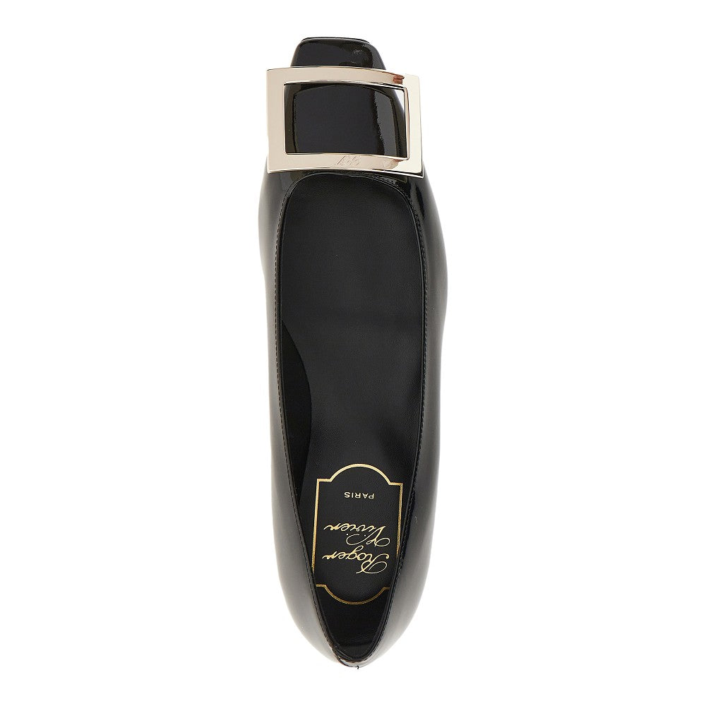 ROGER VIVIER 35+ trompette patent leather ballet flats