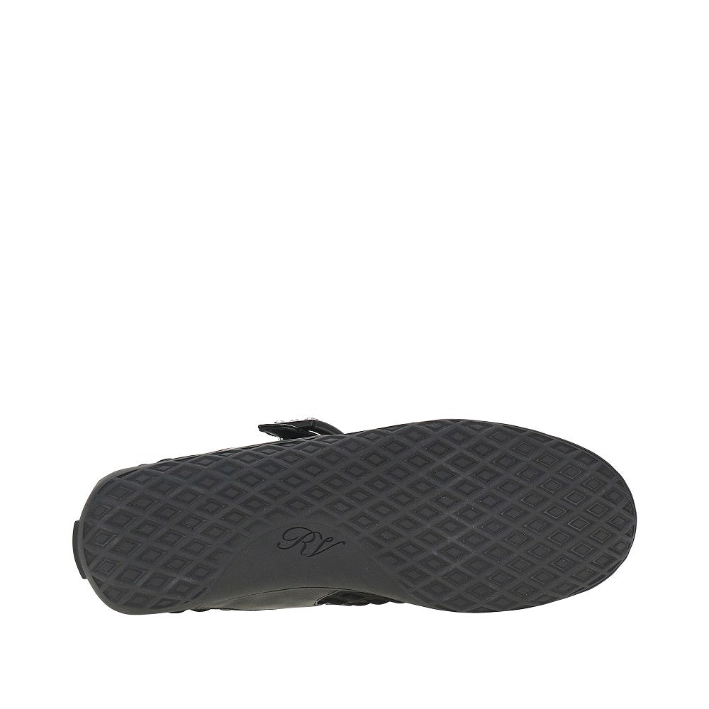 ROGER VIVIER 37 embossed fabric viv low babies ballerinas