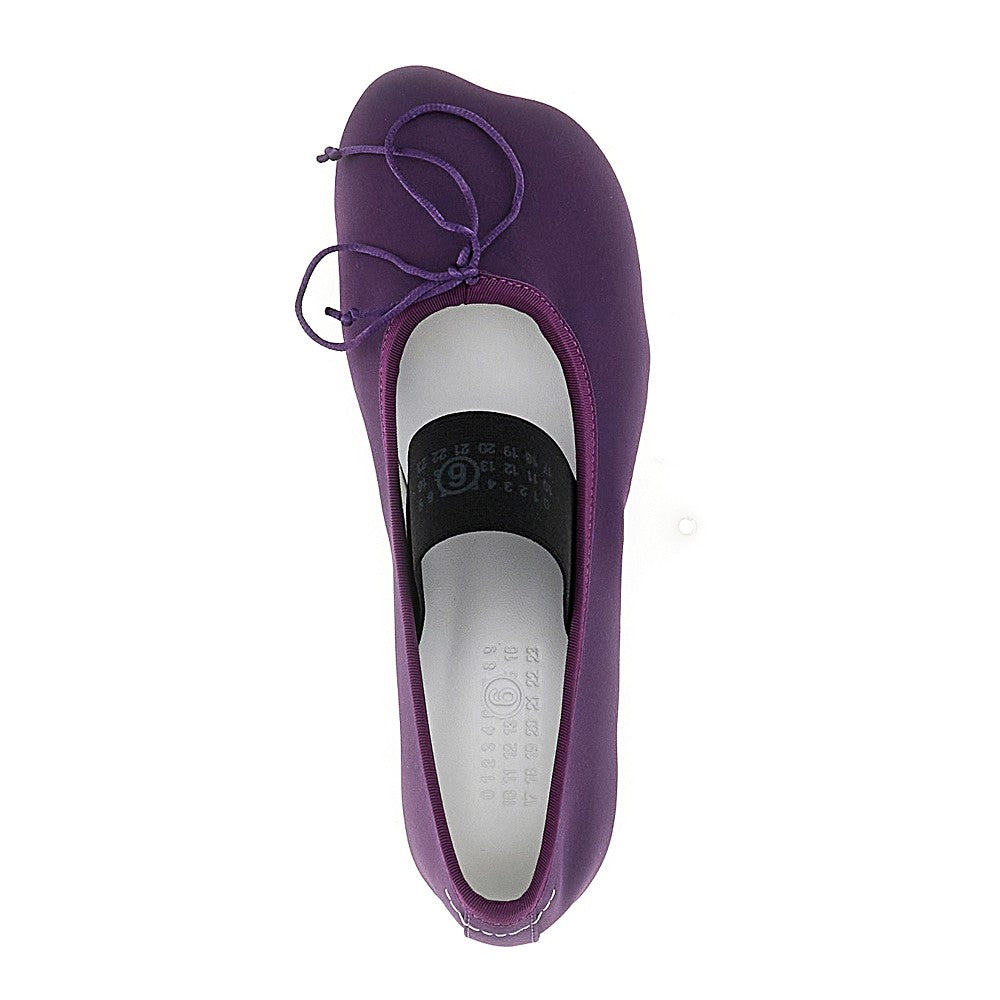 MM6 36 anatomic satim ballet flats