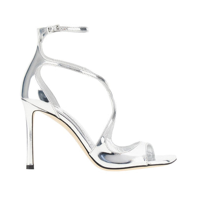 azia 95 metallized leather sandals