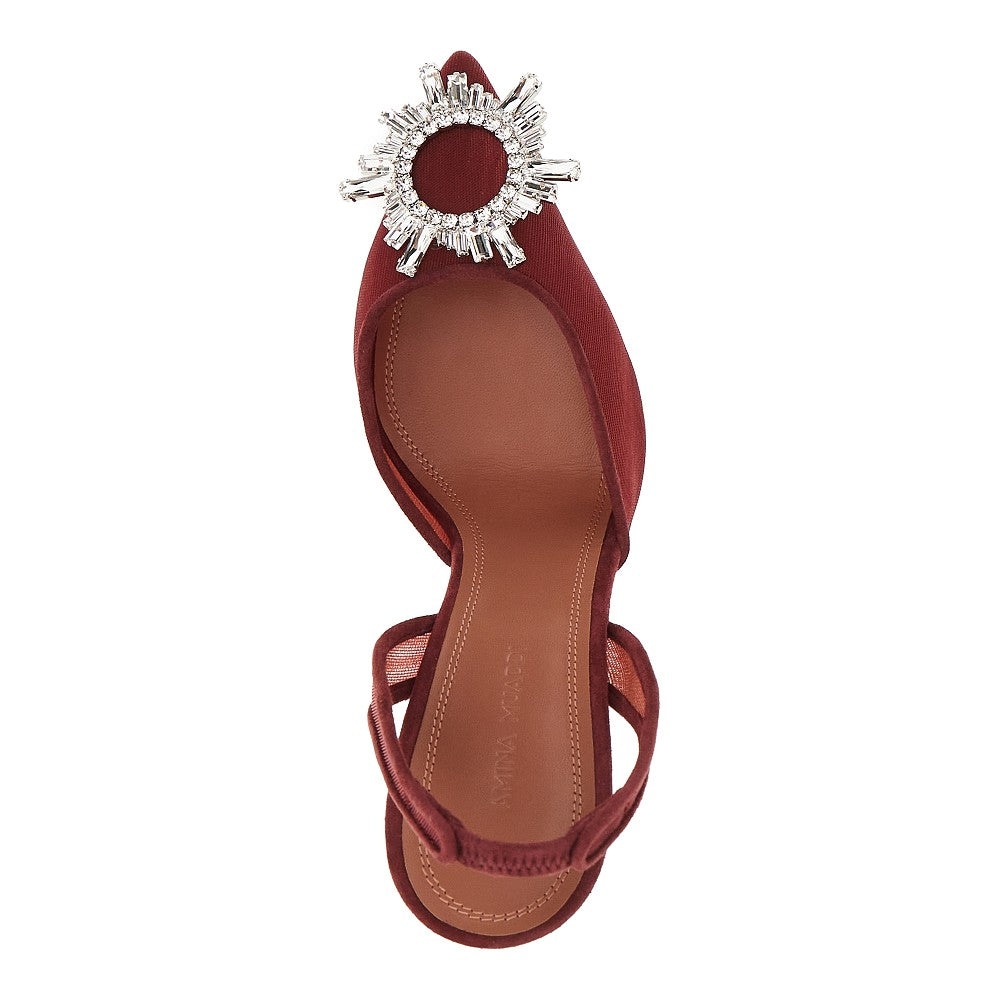 AMINA MUADDI 37 begum sling mesh slingback pumps