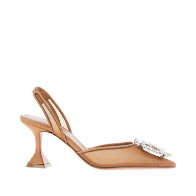 begum sling mesh slingback pumps