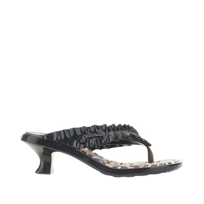 ganni x melissa rubber thong heel