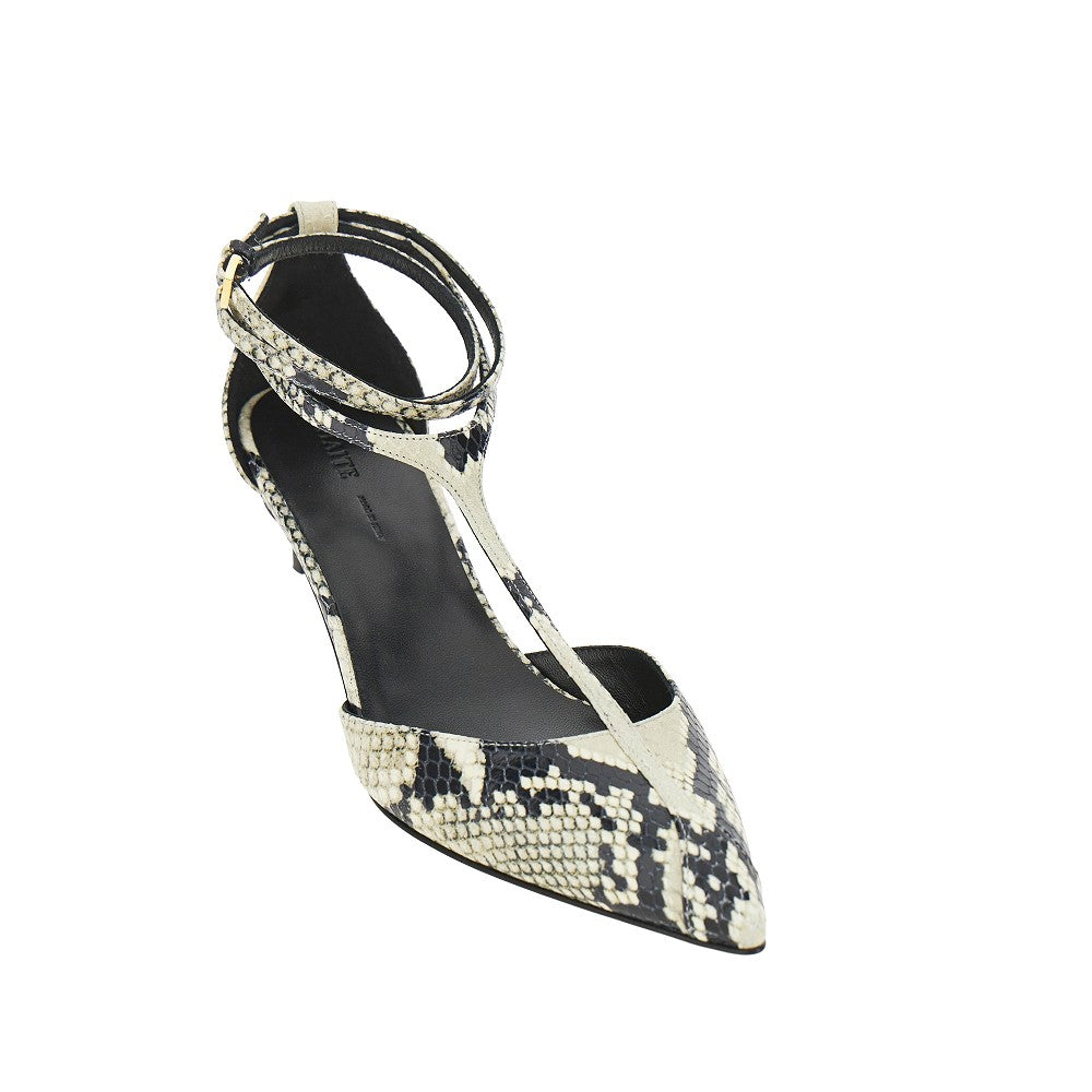 KHAITE 36 python-printed leather mia pump