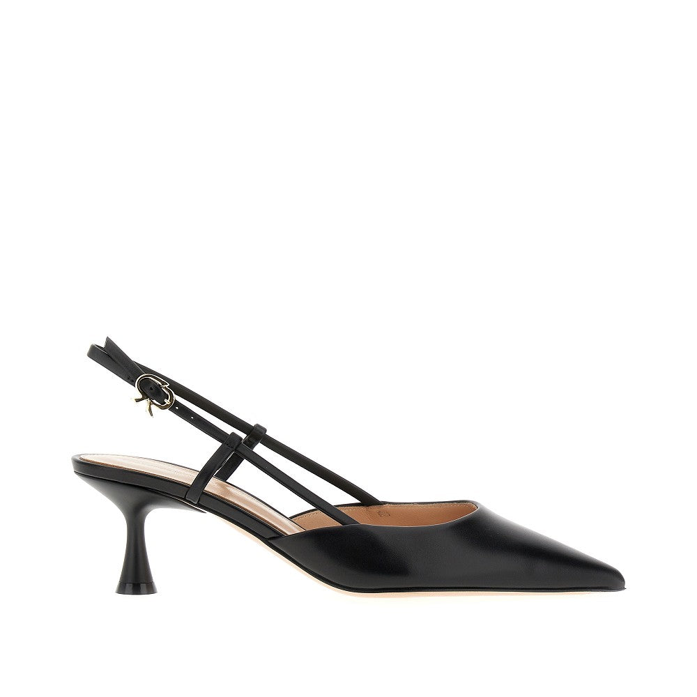 GIANVITO ROSSI 36 leather ascent 55 slingback pumps