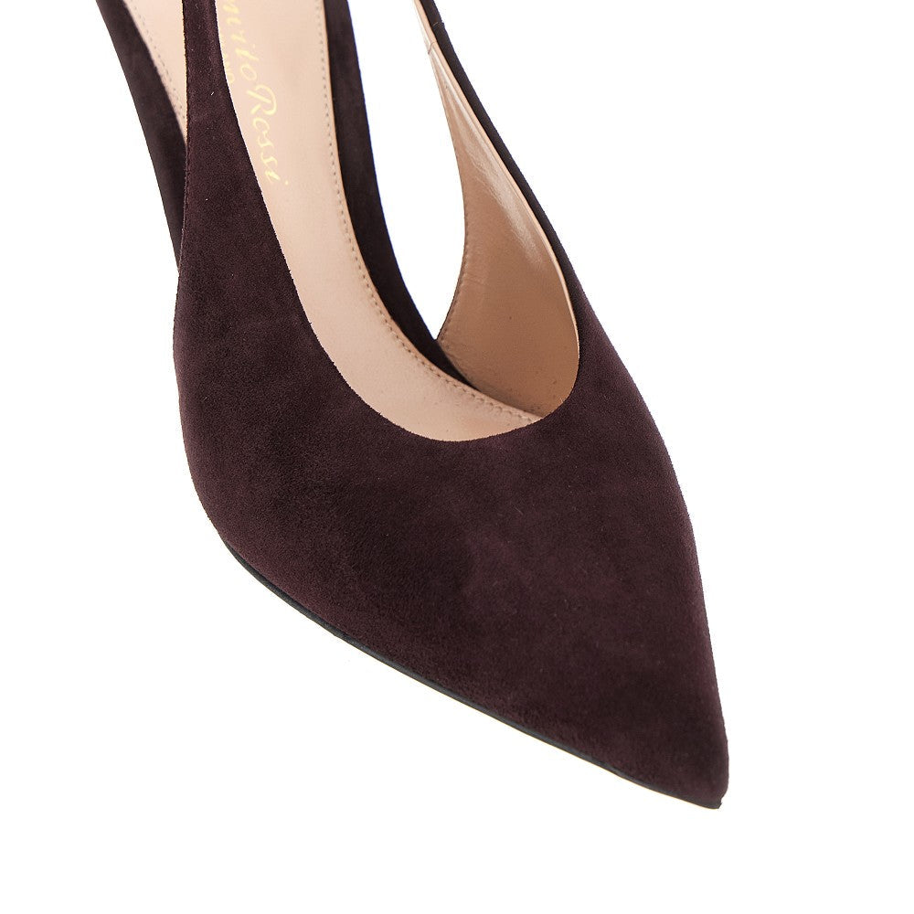 GIANVITO ROSSI 36 robbie suede leather slingback pumps