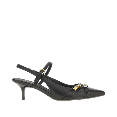 nappa leather slingback pumps with charms