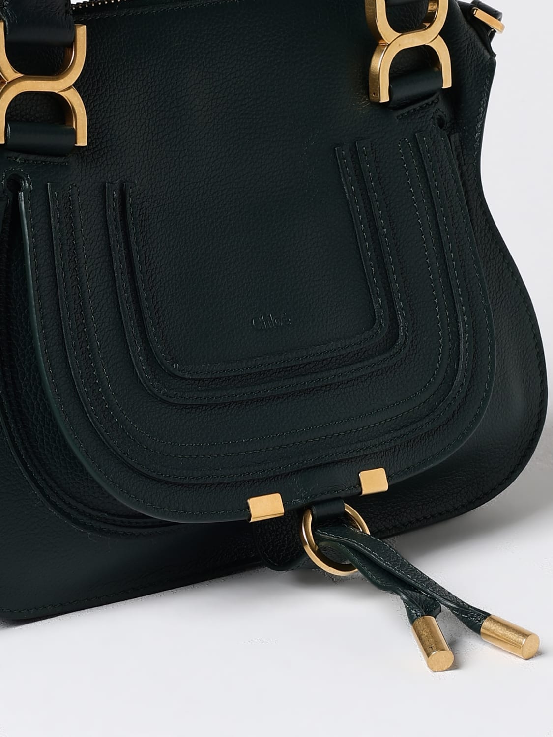 chloé marciè grained leather bag